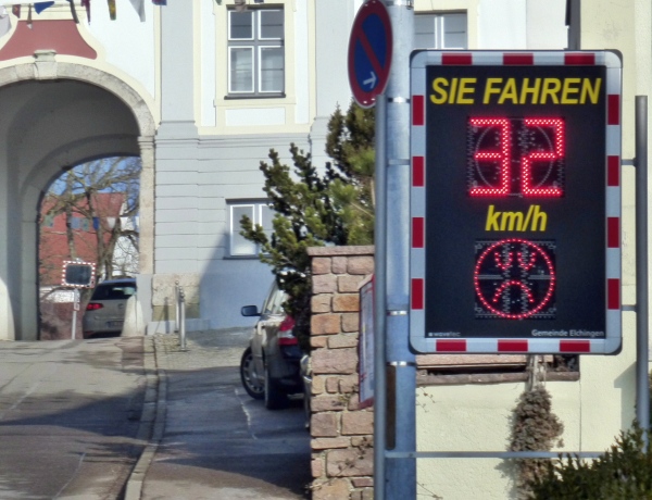Mobile Geschwindigkeitsanzeige Oberelchingen
